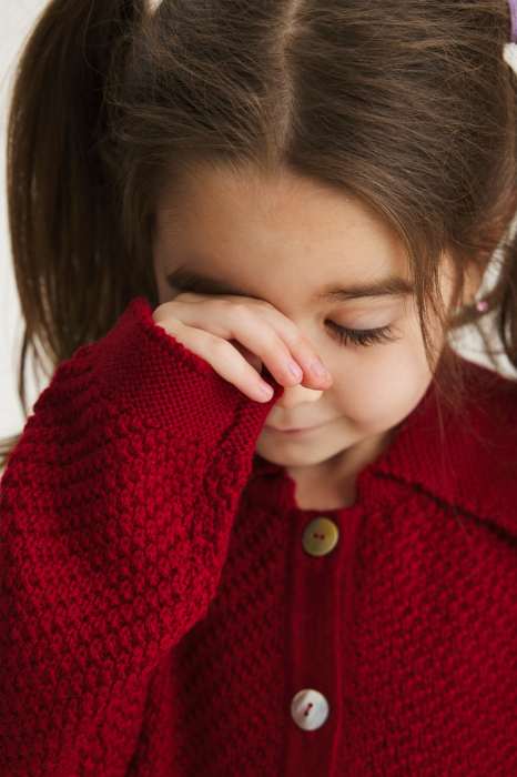 Cardigan Agy in Berry merino wool [2]