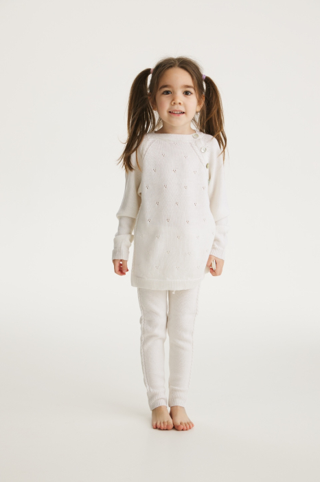 Cardigan Noah Alb din lână merinos [4]