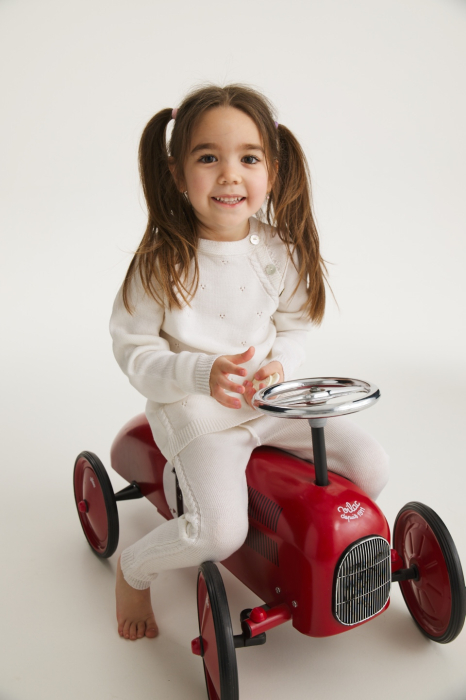 Cardigan Noah Alb din lână merinos [5]