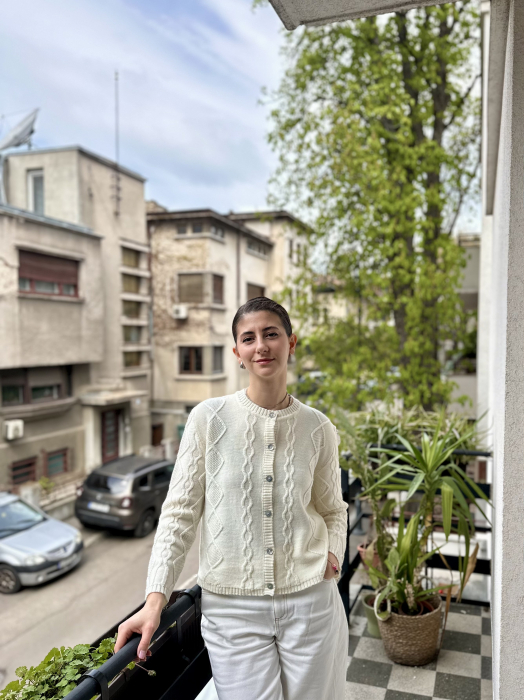 Cardigan Nostalgia Alb pentru adulți [4]