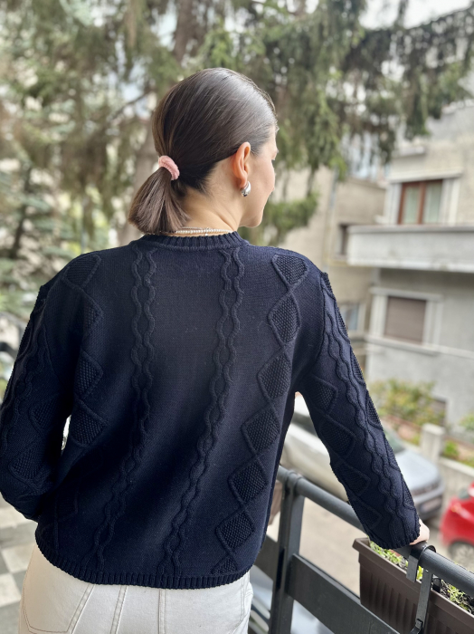 Cardigan Nostalgia Bleumarin pentru adulți [3]