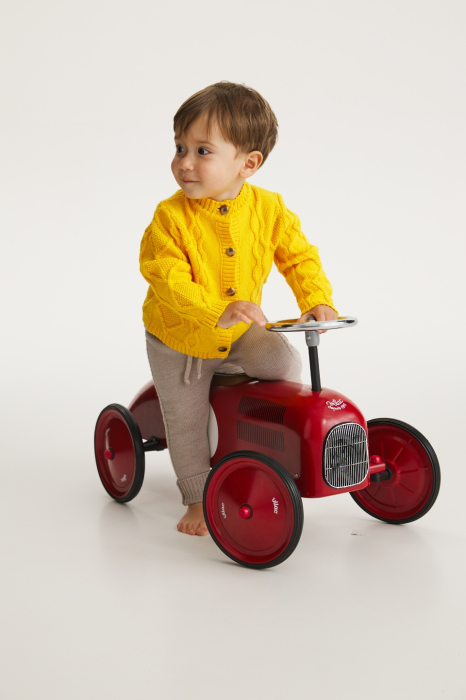 Cardigan Nostalgia in Yellow merino wool [5]