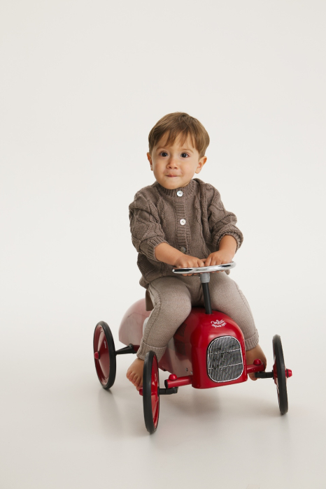 Cardigan Nostalgia Walnut din lână merinos [2]