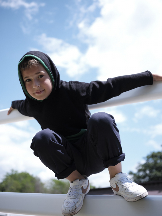 Hanorac Koala cu Buzunar Verde din lână merinos [4]