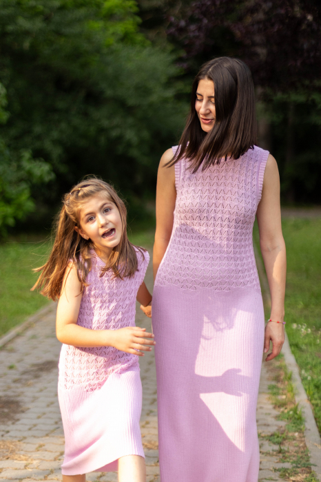 Mama Scoica din Bumbac Organic Lila [2]