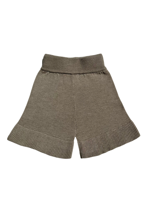 Pantaloni Tricotați Roona Bej din Vâscoză și Merino [4]