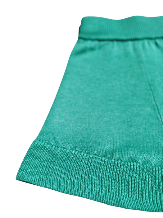 Pantaloni Tricotați Roona Turcoaz din Vâscoză și Merino [6]