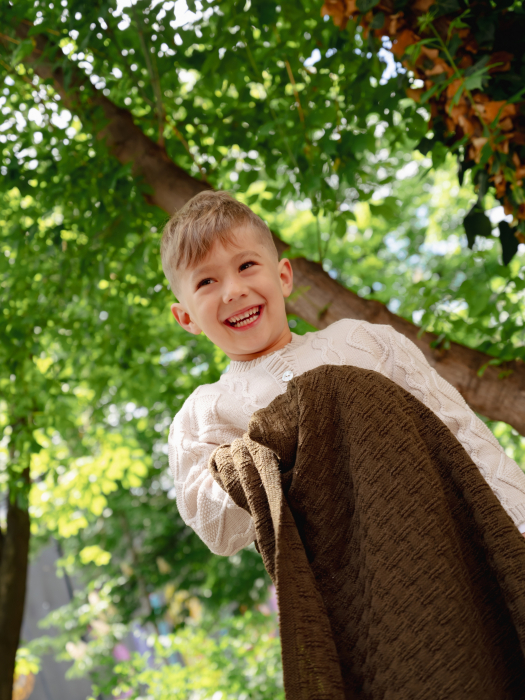 Păturica ZEN Kaki din lână merinos [2]