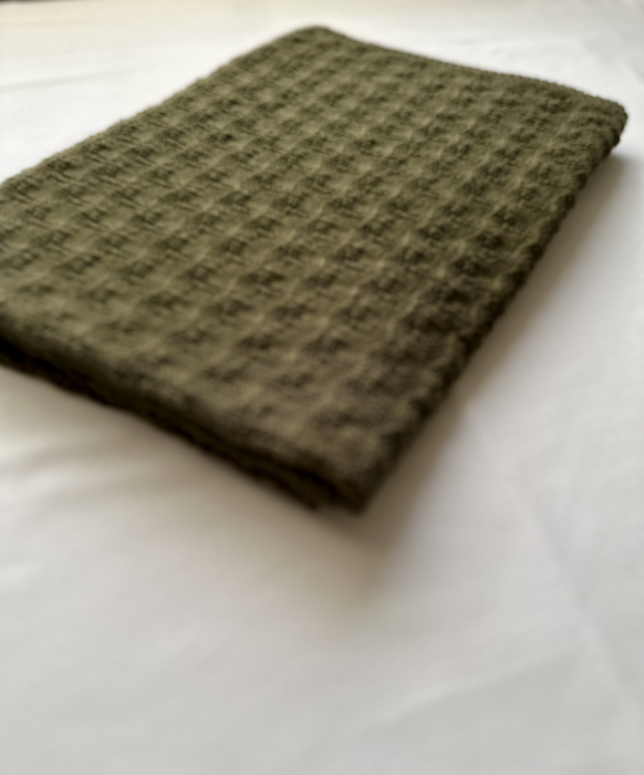 Păturica ZEN Kaki din lână merinos [5]