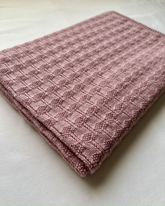 Păturica ZEN Roz din lână merinos [4]