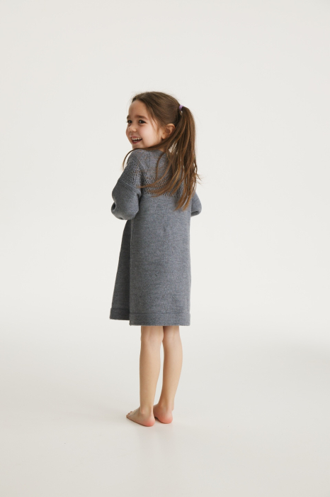 Dress Briana in Grey merino wool [2]