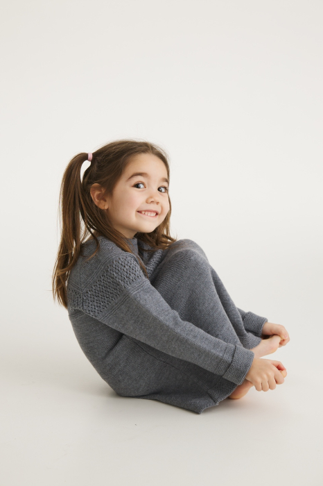 Dress Briana in Grey merino wool [5]