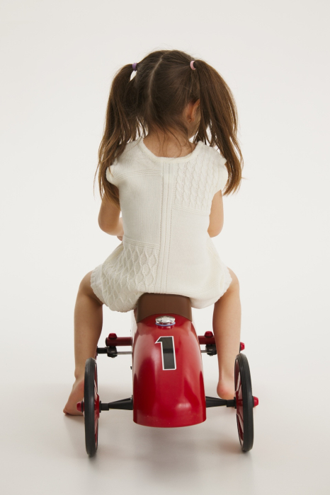 Dress Ingrid in White merino wool [3]