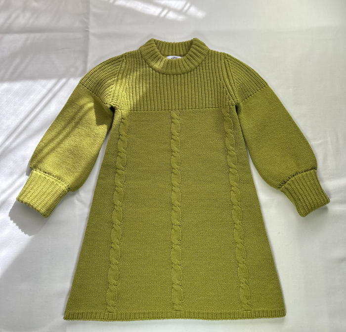 Rochița Iris Verde Deschis din lână merinos [8]