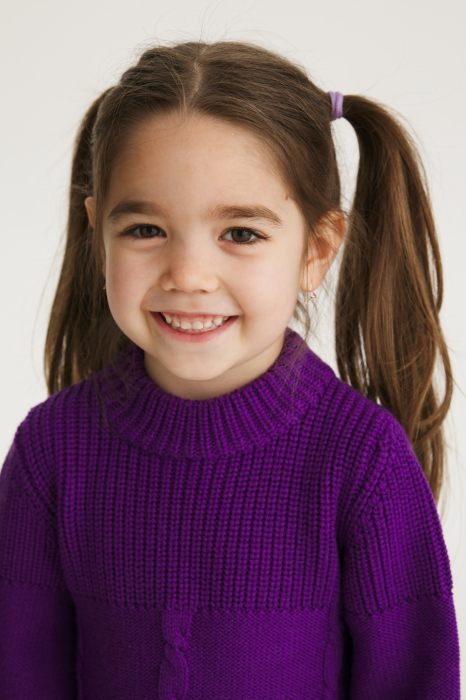 Dress Iris in Viola merino wool [7]