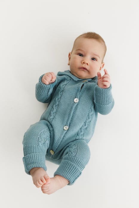 Salopeta Norișor Bleu din lână merinos [5]