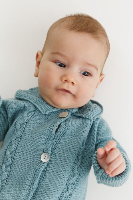 Salopeta Norișor Bleu din lână merinos [4]