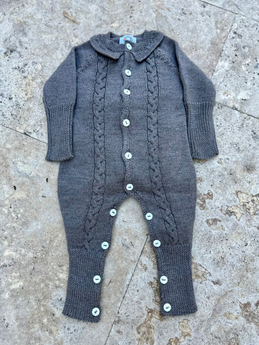 Onesie LilCloud in Brown merino wool [7]
