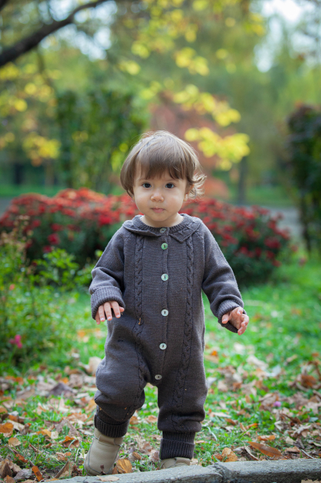 Onesie LilCloud in Brown merino wool [5]