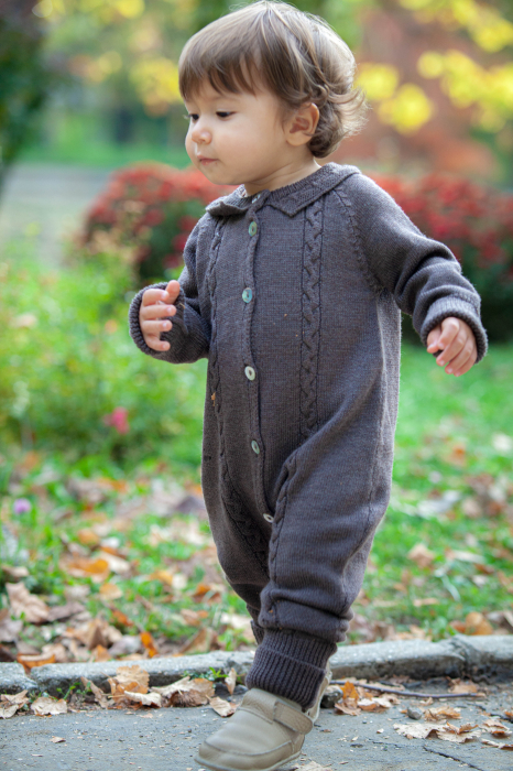 Onesie LilCloud in Brown merino wool [4]