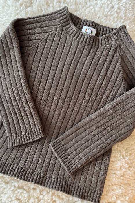 Set Seamless Rib Kaki din lână merinos [2]