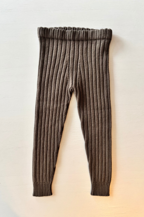 Set Seamless Rib Kaki din lână merinos [3]