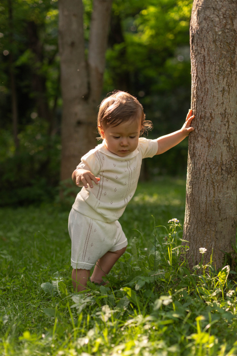 Set UNA in White Viscose and Merino blend [2]