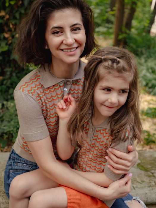 Tricou Tricotat Mama Roona in Dungi din Vâscoză și Merino [3]