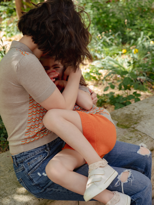 Tricou Tricotat Mama Roona in Dungi din Vâscoză și Merino [4]