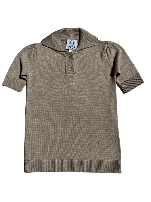 T-shirt Roona in Beige Viscose and Merino blend [5]