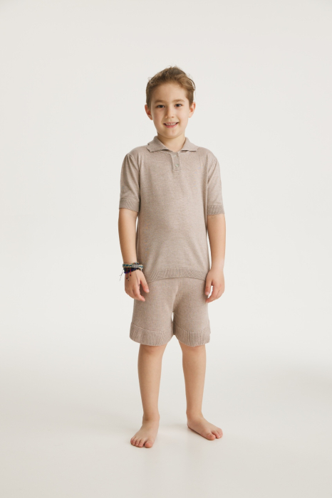 T-shirt Roona in Beige Viscose and Merino blend [3]