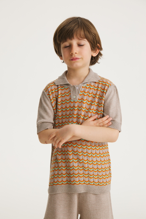 Tricou Tricotat Roona in Dungi din Vâscoză și Merino [3]