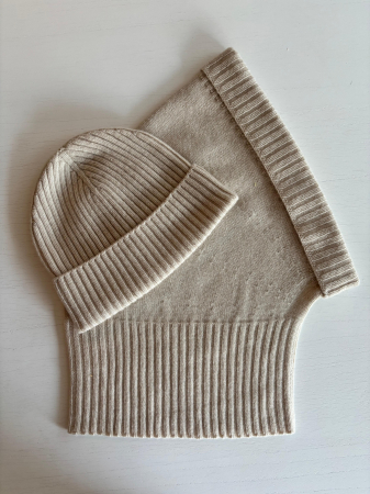 Balaclava Bej din 100% casmir [1]