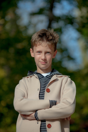 Cămașă Milo bej din lână merinos [3]