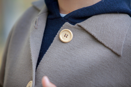 Cămașă Milo kaki din lână merinos [8]