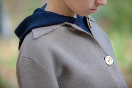 Cămașă Milo kaki din lână merinos [1]