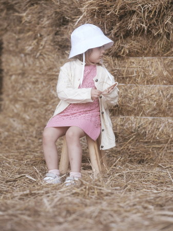 Cardigan Nostalgia Alb din lână merinos [3]
