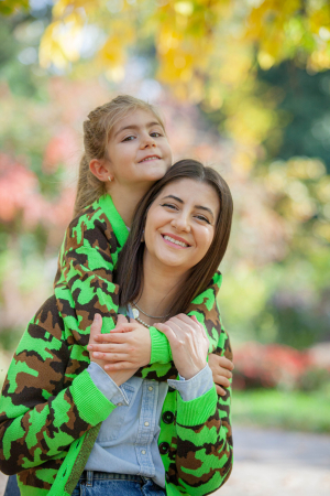 Eu & Mama - Cardigan Army Neon MOM