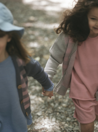 Cardigan Jacquard Roz-Gri din lână merinos [4]