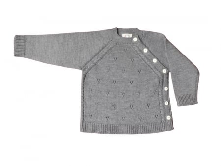 Cardigan Noah Gri din lână merinos [2]