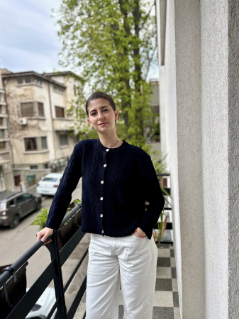 Cardigan Nostalgia Bleumarin pentru adulți [1]