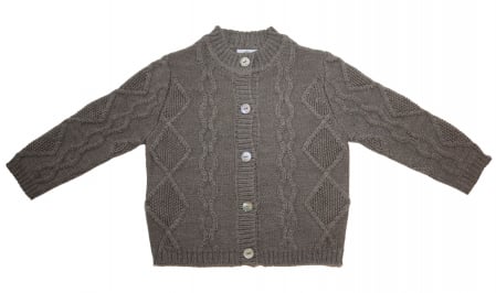 Cardigan Nostalgia Walnut din lână merinos [5]