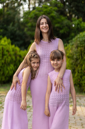 Rochițe - Mama Scoica din Bumbac Organic Lila