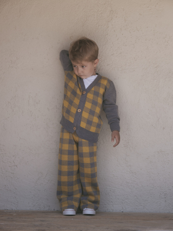 Băieți - Pantaloni Jacquard