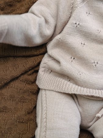 Pants Noah in Beige merino wool [2]