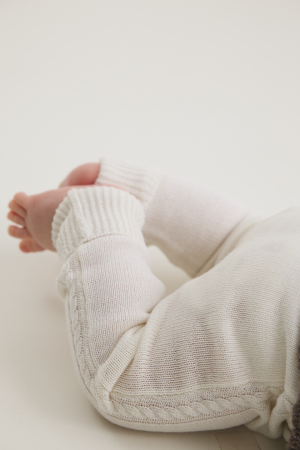 2-5 yrs - Pants Noah in White merino wool