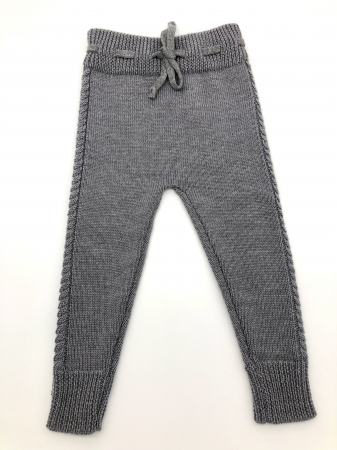 Pantaloni Noah Gri din lână merinos [1]