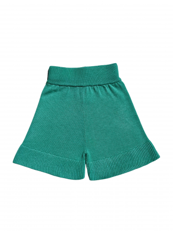 Pantaloni Tricotați Roona Turcoaz din Vâscoză și Merino [4]