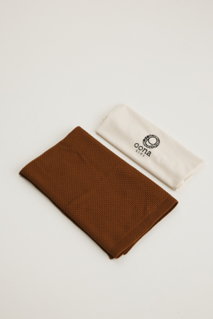 Bebe - Păturica Bee maro din lână merinos