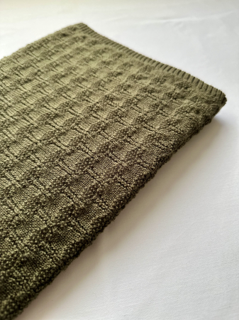 Păturica ZEN Kaki din lână merinos [3]